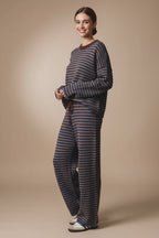 Striped Sweater and Pants Set