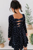 Velvet Bow Dot Dress