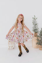 Grinch Collared Twirl Dress