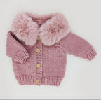 Fur Collar Cardigan