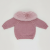 Fur Collar Cardigan