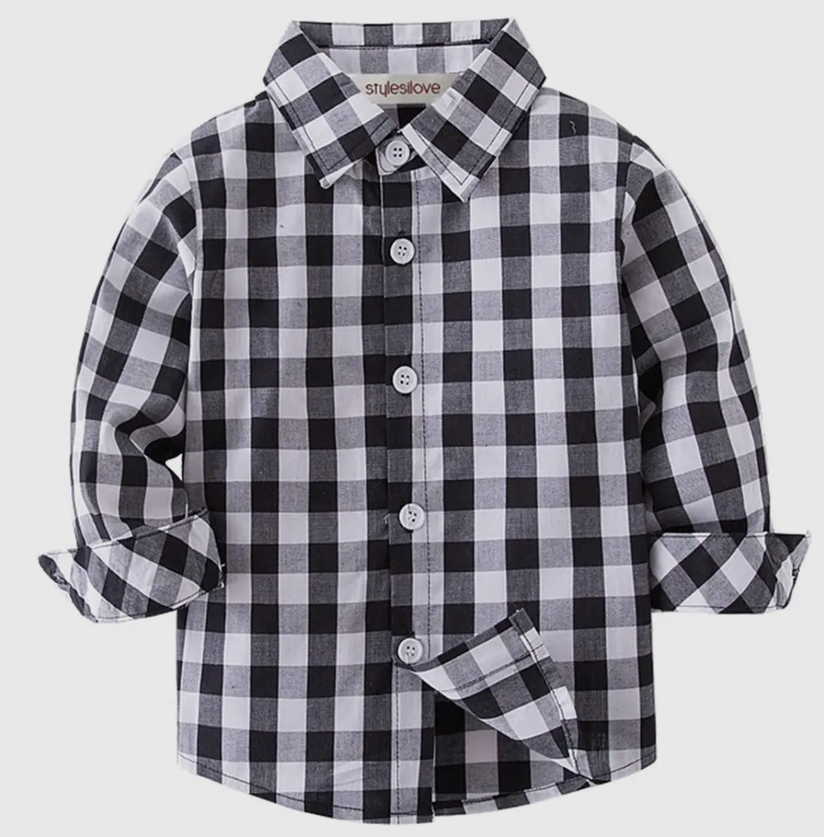 Plaid Cotton Button Down Shirt