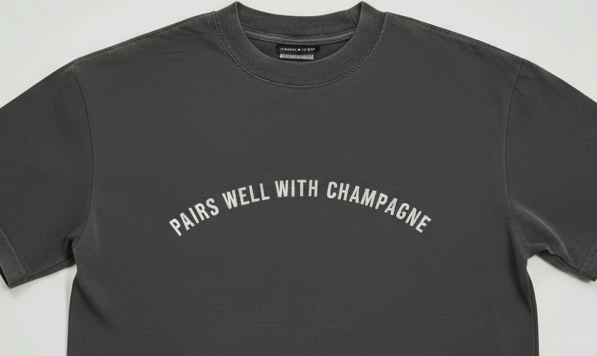 Champagne Crop Tee