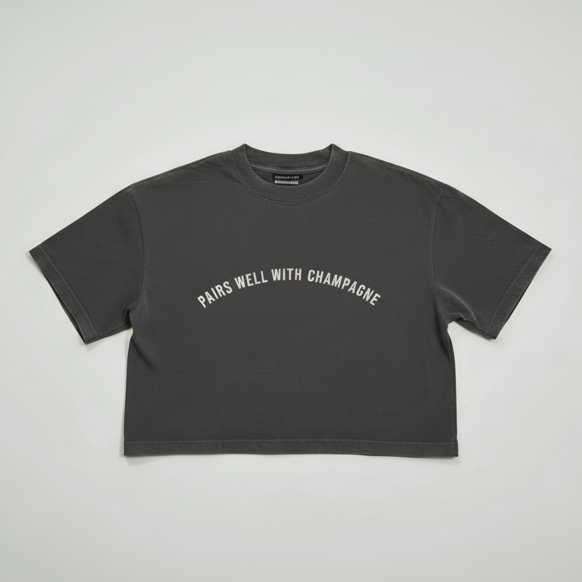 Champagne Crop Tee