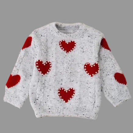 Heart Pearl Sweater