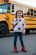 Heart Pearl Sweater