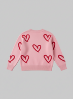 Pink Hearts Sweater